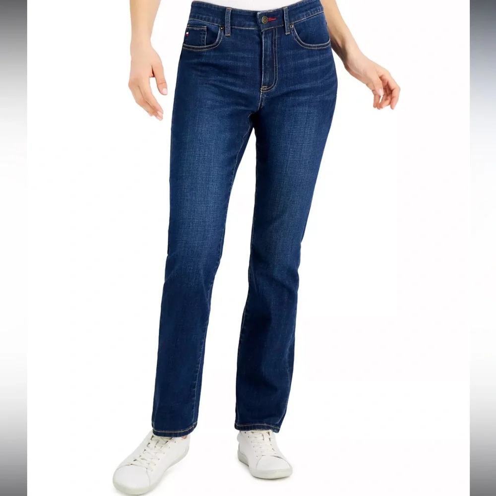 Tommy Hilfinger Women's Tribeca Straight-Leg Jeans Size 2 - Picture 1 of 16